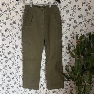 Vintage L.L. Bean Olive Green Straight Leg Utility Pants